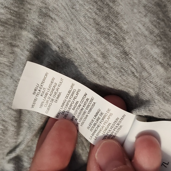 🩷EUC Lucky Brand Core Genuine Leather Moto Full Zip Jacket, Blush Pink, Small - Picture 16 of 16